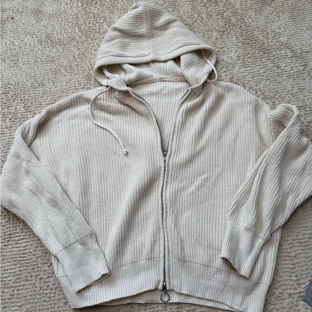 Sweaty Betty Off-White Ribbed Knit